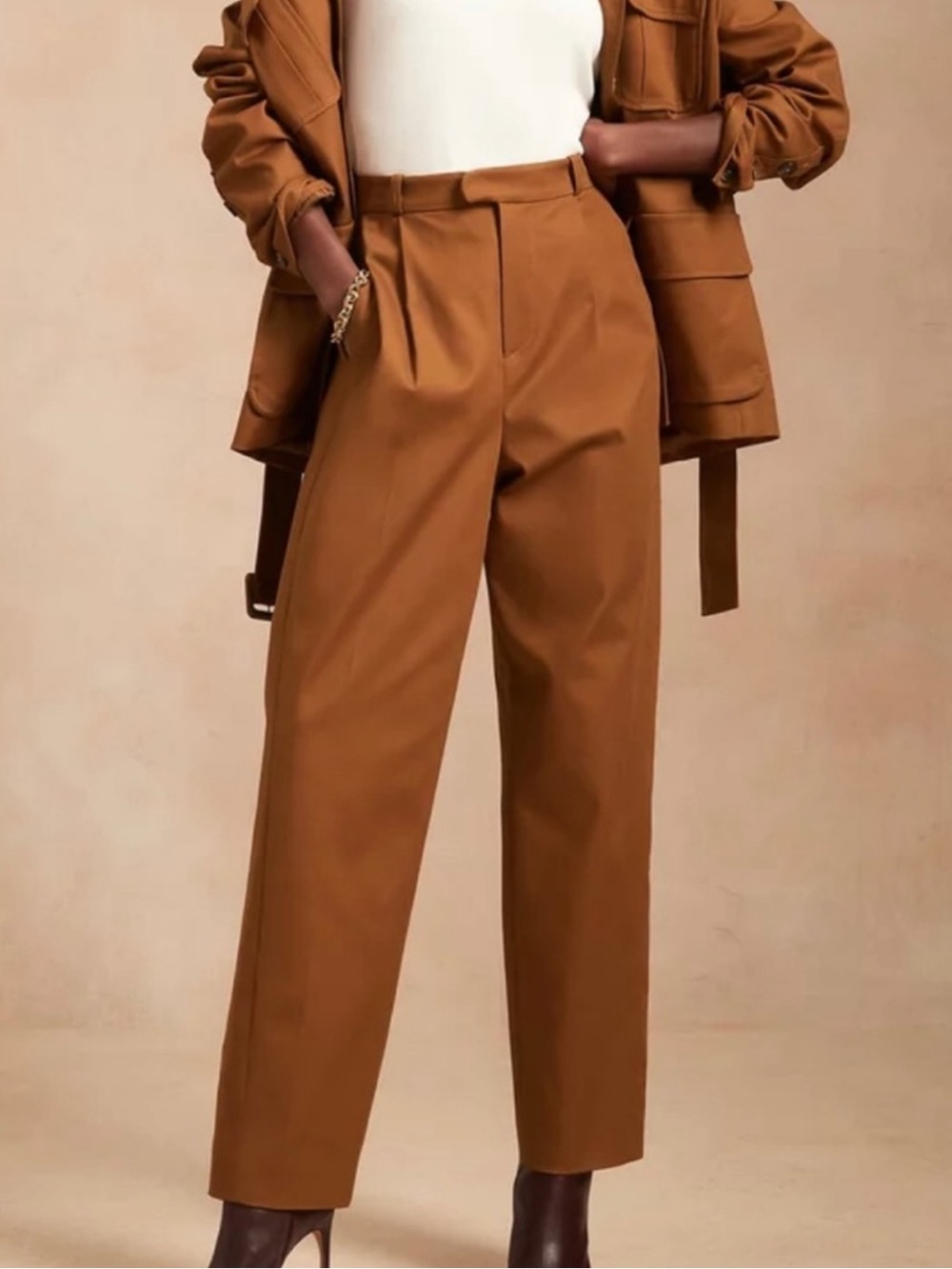 Banana Republic x Harbison Safari Suit Pants Rust Brown Size 6